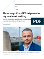 Three Ways ChatGPT Helps Me in My Academic Writing