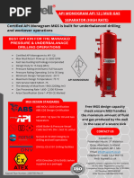 API Monogram Mud Gas Separator