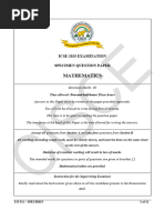 ICSE 2025 SPECIMEN - 511 MAT-updated