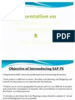 SAP PS Way Forward