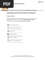 In Equality and The South African Constitution