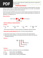 Teoría Decimales 6° Grado