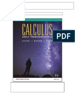 Solutions For Calculus Early Transcendentals 11th Us Edition by Anton