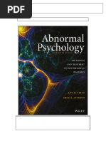 Test Bank For Abnormal Psychology 14th Us Edition by Kring