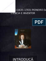 Robert Hook (1635-1703) Pioneiro Da Ciência e Inventor