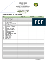 Parents Attendance 2024-2025