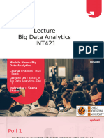 Big Data Analytics 0th Lecture