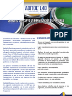 A4 - Aditol L-40-Brochure Técnico