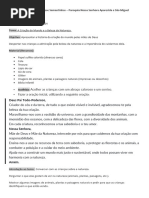 Preparação de Encontro - A Criação Do Mundo e A Beleza Da Natureza.