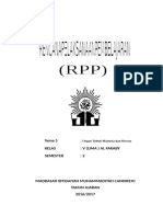 Rencana Pelaksanaan Pembelajaran Klas V SMTR 2