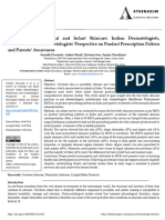 A Survey On Neonatal and Infant Skincare: Indian Dermatologists, Pediatricians and Cosmetologists' Perspective On Product Prescription Pattern A