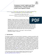 Work Environment, Social Capital and Their Effect On Satisfaction: Using The SEM-PLS Partial Least Squares Model