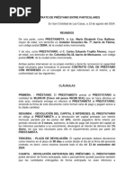 Contrato de Préstamo Entre Particulares