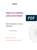 Ciencia en La Atmósfera - ¿Cómo Está El Tiempo - Guía de Respuestas y Recursos