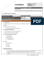 Work Method Statement of All Cut Machine