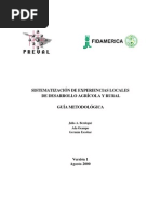 Guía Metodológica Sistematización (FIDAMERICA - PREVAL)