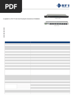 RFI VHF Receiver Multicoupler, RX1317-3408-31 Specifications