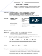 Structure & Bonding: Types of Bond