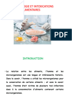 INTOXICATIONS ALIMENTAIRES Partie 1