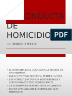 La Conducta de Homicidio