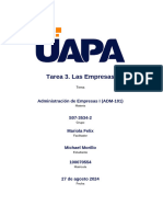 Tarea 3. Las Empresas