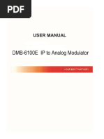 DMB-6100E IP To Analog Modulator User Manual - Digicast