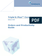 TAPCore OrdersProductivity Guide