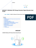 Bhdudf 1200mbps Wifi Range Extender Signal Booster