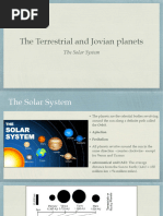 The Terrestrial and Jovian Planet