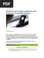 8 Estafas Telefónicas