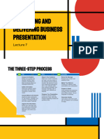 Lecture 7 - Developing and Delivering Business Presentation