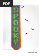 Spooky Crochet Banner