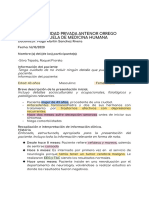 Caso Clínico de Psiquiatría N°01