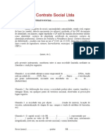 Modelo de Contrato Social Ltda