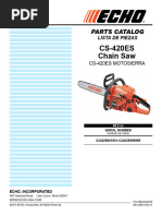 Motosierra Echo CS-420ES - Catalogo de Partes