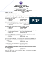 FINAL 1st PT in ENGLISH V