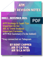 AFM Last Day Revision Notes - Nov 2024