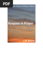 Purpose in Prayer by EM Bounds