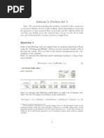 Problem Set 5 With Solutions