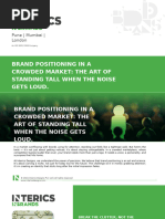 Brand Positioning in A Crowded Market: The Art of Standing Tall When The Noise Gets Loud