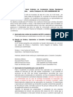 Ata Da Assembléia Geral Ordinária Do Condomínio Núcleo Residencial Tiradentes - Docx2011