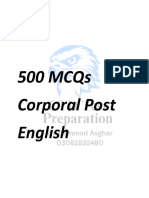 500 MCQs English Corpora