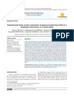 Experimental Study On The Combustion of Gaseous Based Fuel (LPG) in A Tangential Swirl Burner of A Steam Boiler