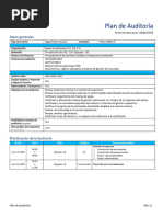 Plan de Auditoria SA2 FSSC Alimentos