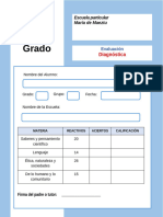 Evaluacion Diagnostica 4grado 2024 2025