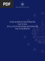 Guia Rápida para Emitir Una Factura en La Plataforma Sistema de Facturación