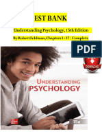 TEST BANK For Understanding Psychology, 15th Edition by Robert Feldman, Verified Chapters 1 - 17, Complete Newest Version