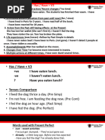 Present Perfect, Past Simple, Past Continuous