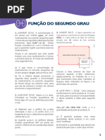 Exercícios Aprofundados - Função Do Segundo Grau