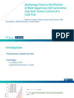 Reduction of Radiotherapy Dose To The Elective Neck